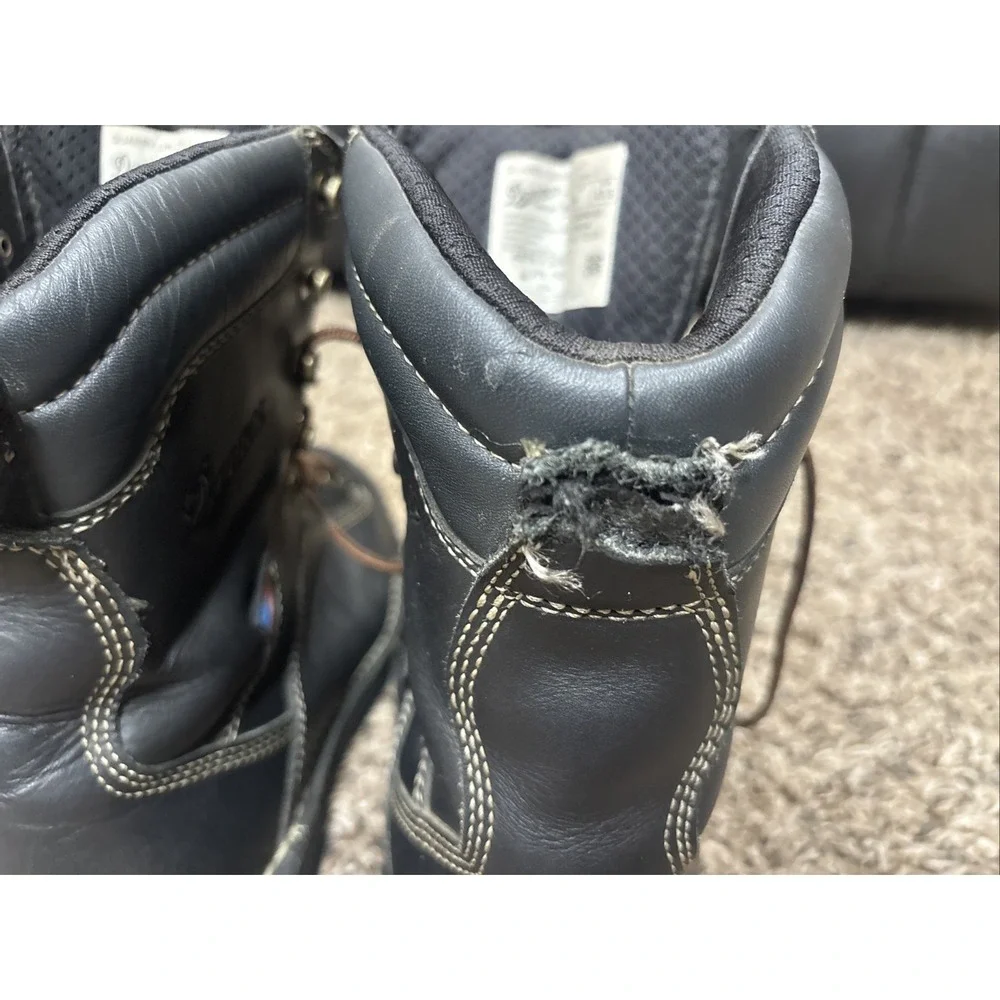 Danner Quarry USA‎ Gore-Tex Work Boots Men's 9.5 Black Vibram EH Safety Made USA